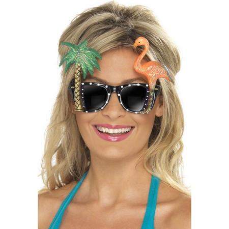 SMIFFYS - Hawaii zonnenbril voor volwassenen - M - Accessoires > Brillen